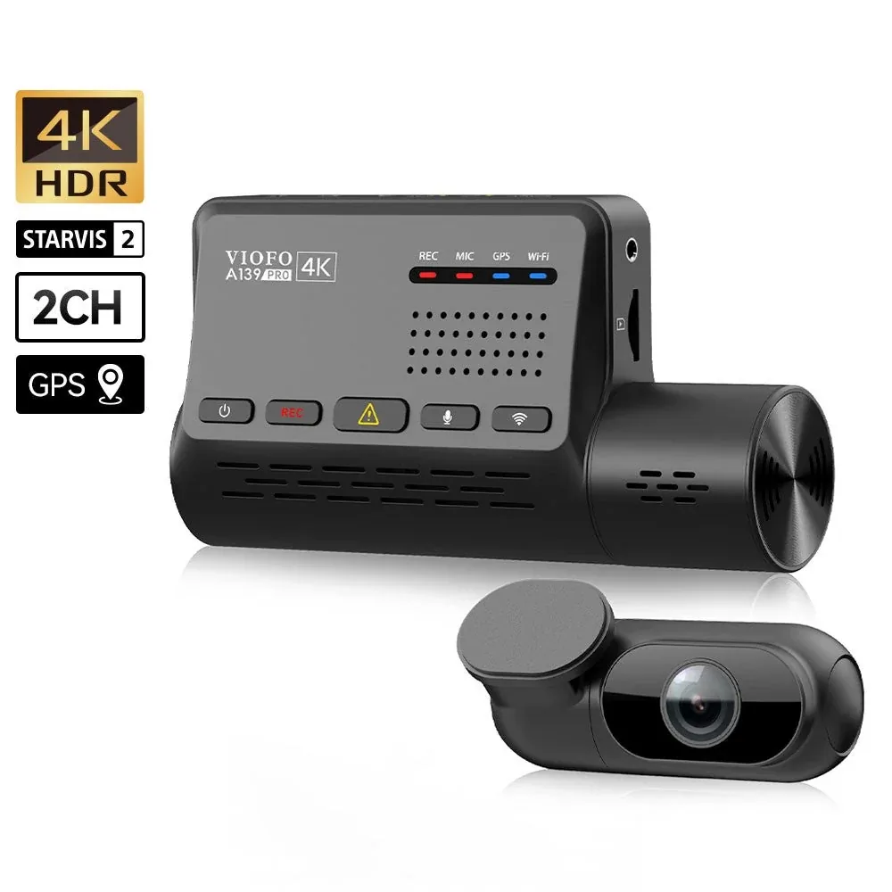 Viofo A139 Pro 2CH — 2-channel 2160p dash cam