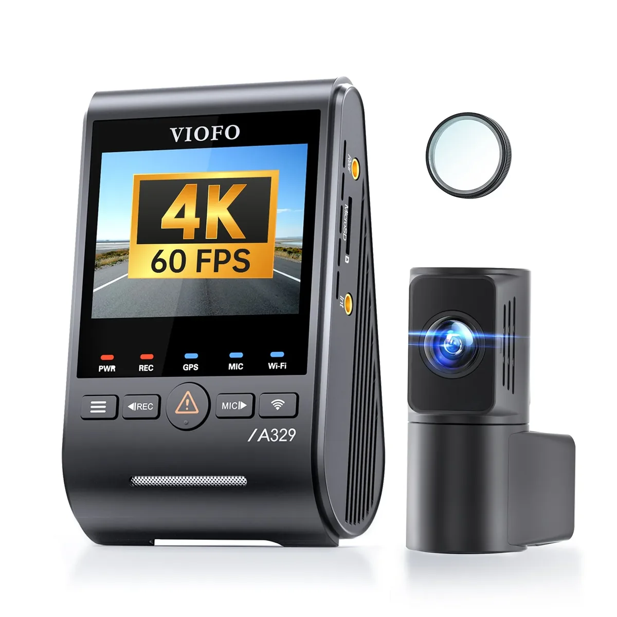 Viofo A329S 2CH — 2-channel 2160p dash cam